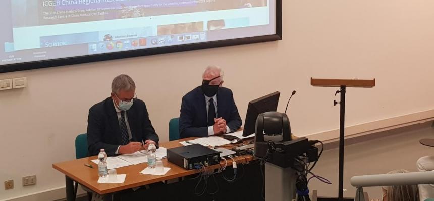 Presentata la Convenzione ed il Dottorato congiunto tra Università e ICGEB -ICGEB img-