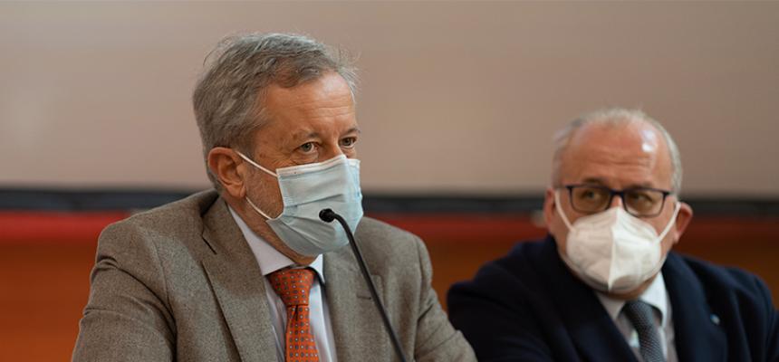 Il Prof. De Manzini e il Sindaco di Gorizia Ziberna