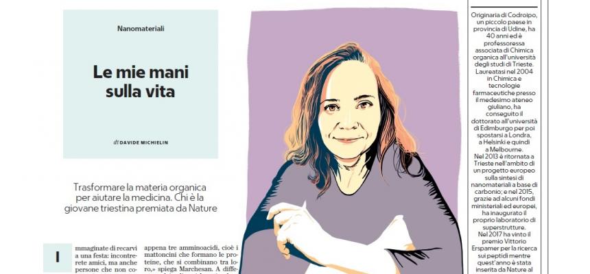 "La Repubblica" dedica un articolo a Silvia Marchesan e alle sue ricerche nell'Ateneo triestino-Articolo Repubblica-