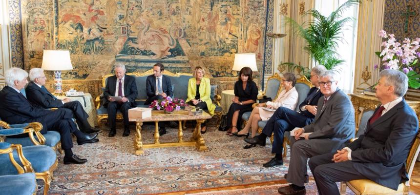 Il Rettore e le Istituzioni scientifiche regionali ricevuti dal Presidente Mattarella-Foto Mattarella FVG group-