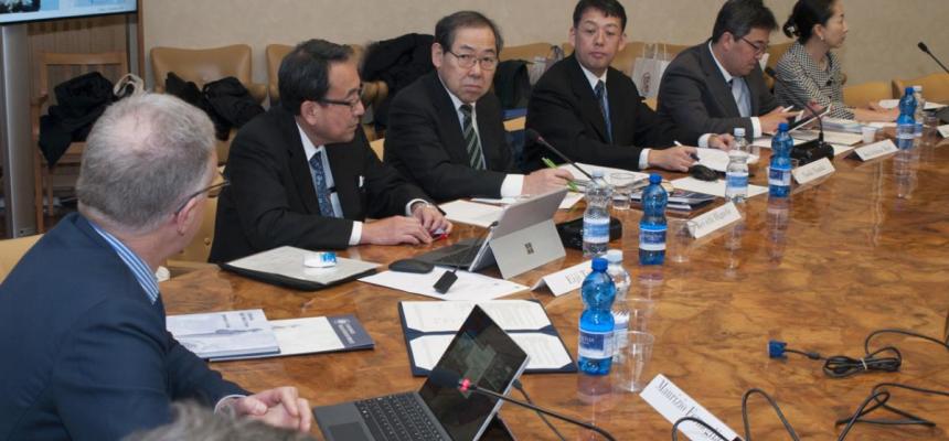 Ricevuta in Rettorato la delegazione della Shinshu University (Giappone)-Japan-