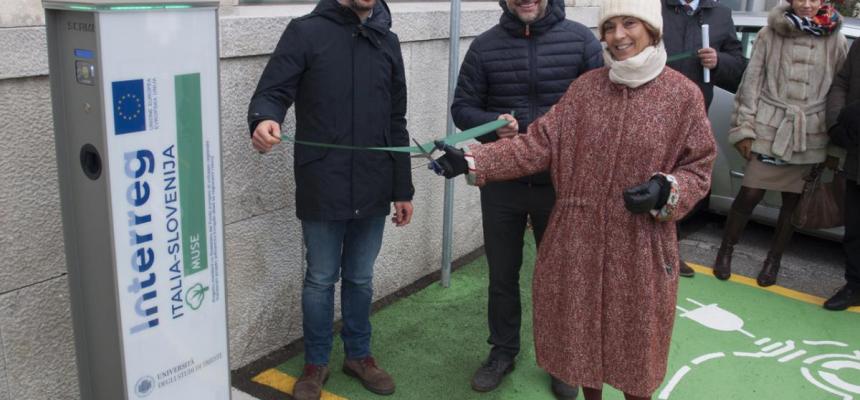 Inaugurata la stazione di ricarica elettrica per veicoli e biciclette-Progetto MUSE-