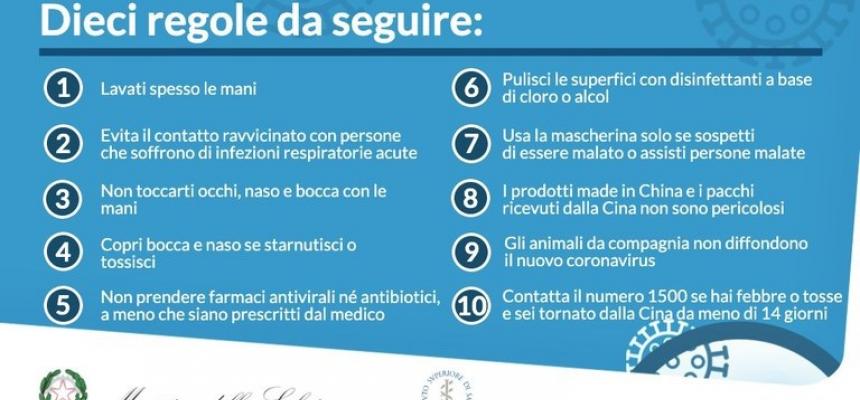 Coronavirus: comportamenti corretti e misure igieniche-procedure-