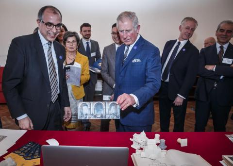 Presentazione al Principe Carlo di alcune ricerche dell’Università di Trieste-Immagine-