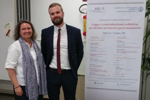 Laureato triestino vince il Premio Barassi per la migliore tesi di laurea in Diritto del lavoro-La prof.ssa Nunin e il dott. Zubin-La prof.ssa Nunin e il dott. Zubin