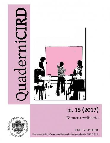 QuaderniCIRD: online il numero 15-Copertina CIRD 15-