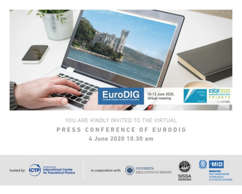 Press conference for  @_eurodig   the first satellite event of ESOF2020-EuroDig image-