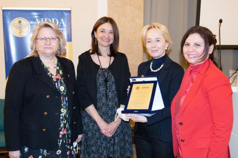 Lili Samer (AIDDA FVG), Donata Vianelli (UniTS), Nicoletta Giadrossi (Ferrovie Italiane) Luisa Citossi (AIDDA FVG)