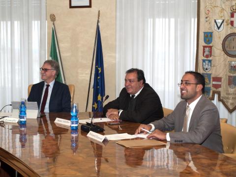 Rector receives a delegation from the Libyan university Elmergib at Homs-Libia 1-