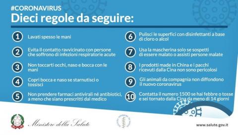 Coronavirus: comportamenti corretti e misure igieniche-procedure-