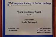 Premio ESE “Young Investigator Award 2016” alla dottoressa Stella Bernardi-Immagine-