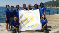CUS: argento all'otto femminile-L'equipaggio femminile del CUS Trieste-L'equipaggio femminile del CUS Trieste