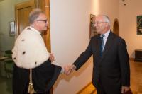 Laurea HC al Prof. Ackerman. Momenti della Cerimonia e gli interventi-incontro con rettore-