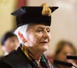 Alle sorelle Bucci la cittadinanza onoraria per la Pace della città di Assisi-Bucci img-Tatiana Bucci durante la lectio magistralis a UniTS