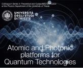 Atomic and Photonic platforms for Quantum Technologies-tecnologie quantiche img-